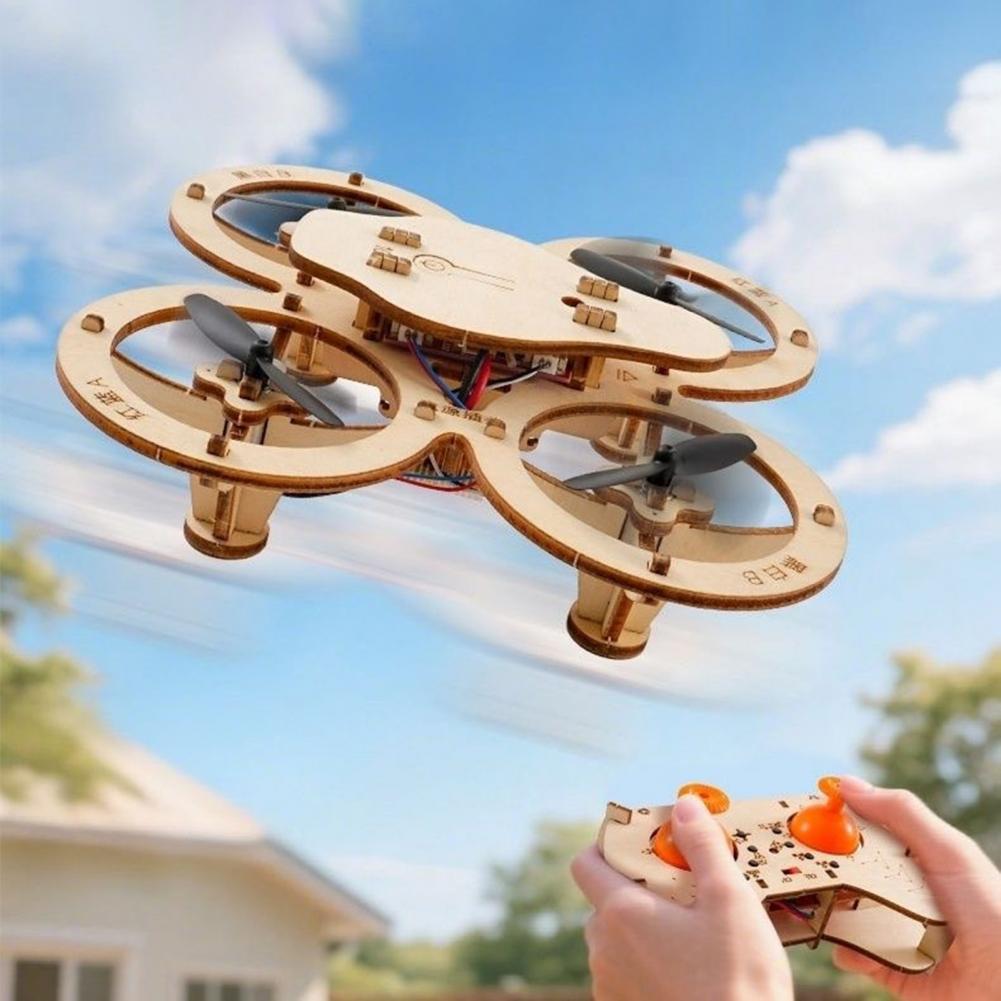 Rc Drone Toy Wooden Drone Puzz - Drone Kit Beginner ulasan dan harga