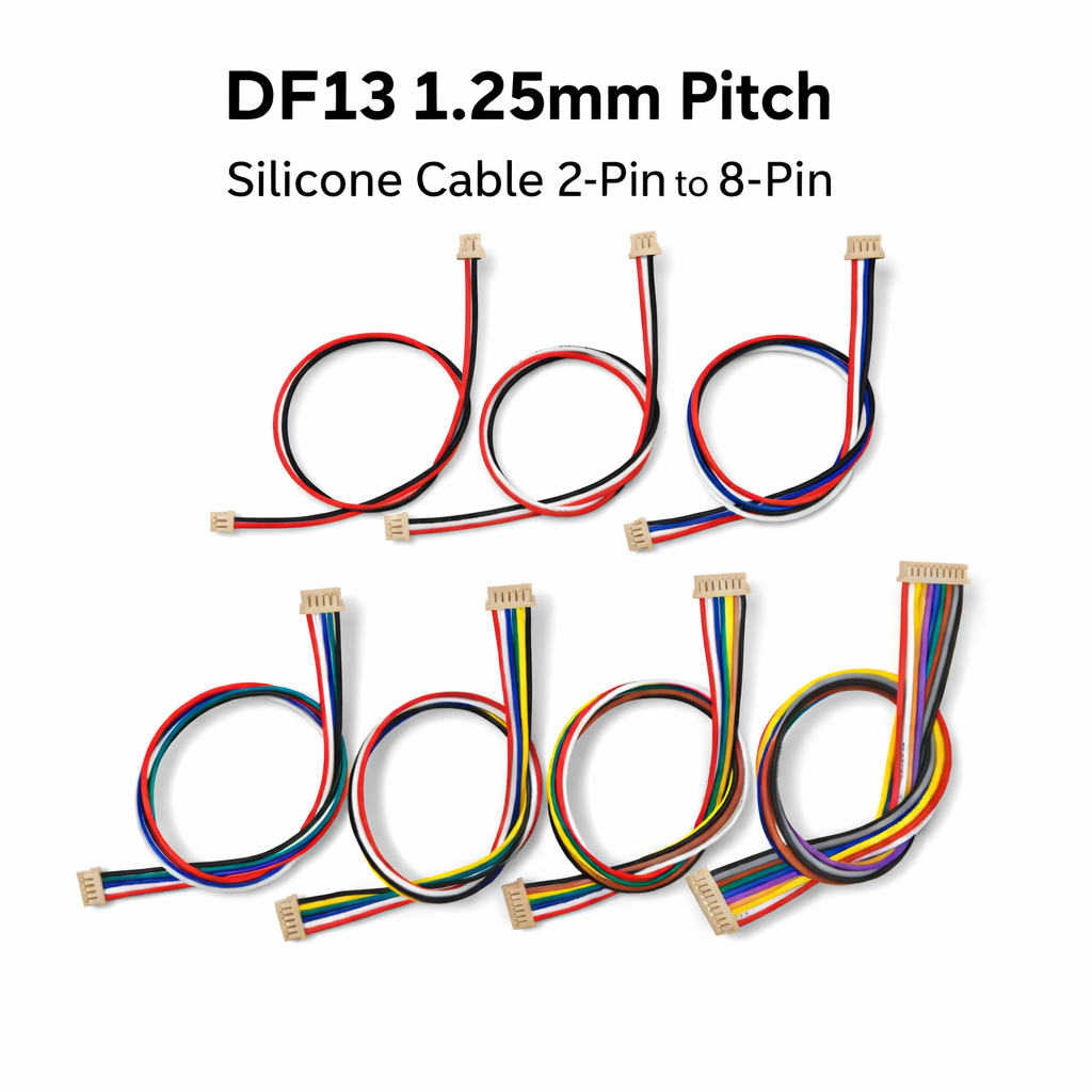 5PCS DF13 1.25mm Connector Cab - Drone Kit Hexacopter ulasan dan harga