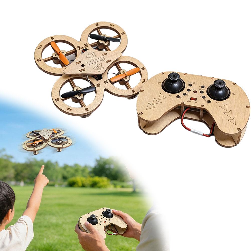 DIY Wooden RC Drone Quadcopter - Drone Kit Octocopter ulasan dan harga
