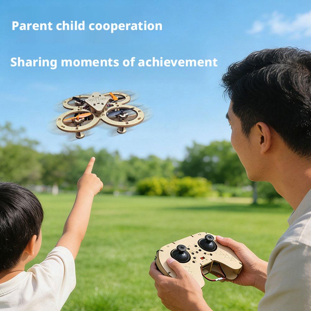 DIY Wooden RC Drone Quadcopter - Drone Kit Octocopter ulasan dan harga