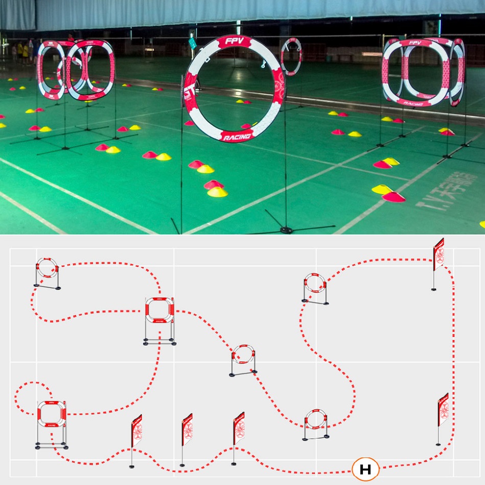 FPV Racing goal Gate airplane  - Drone Kit Vtol ulasan dan harga