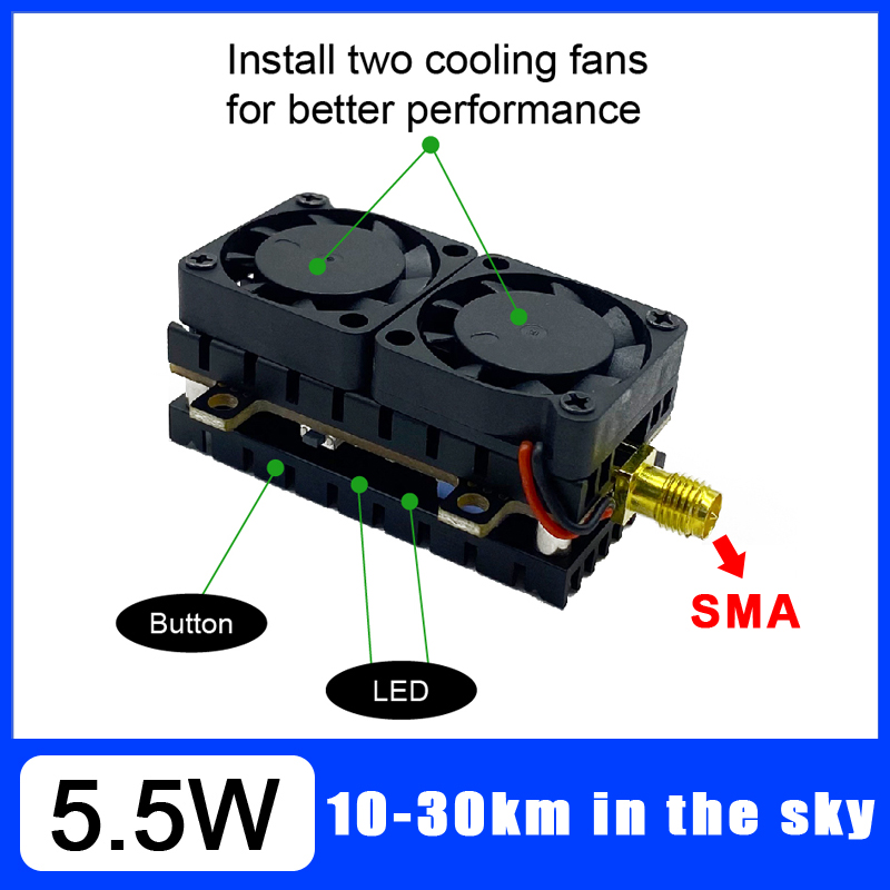 Long Range 5.8GHz 5.5W Video T - Drone Kit Long Range ulasan dan harga