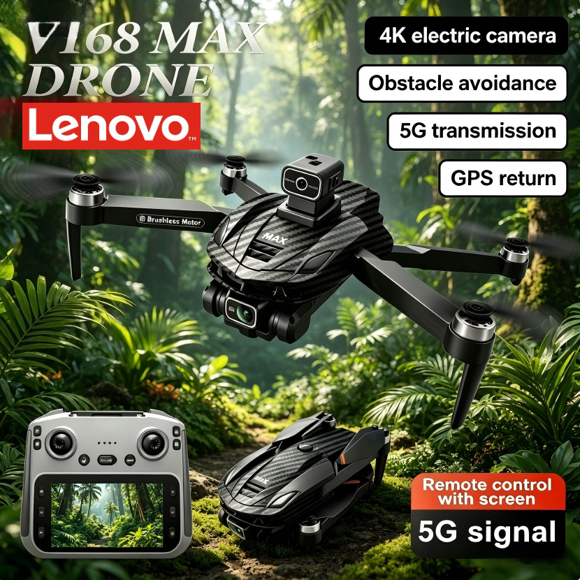 Lenovo V168 MAX 8K HD Drone 5G - Drone Kit Long Range ulasan dan harga